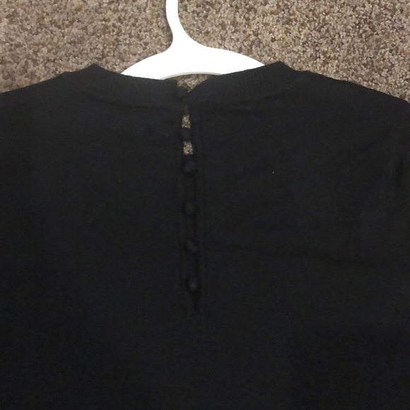 Who What Wear Women's Button Back BlackSweater - Picture 5 of 5